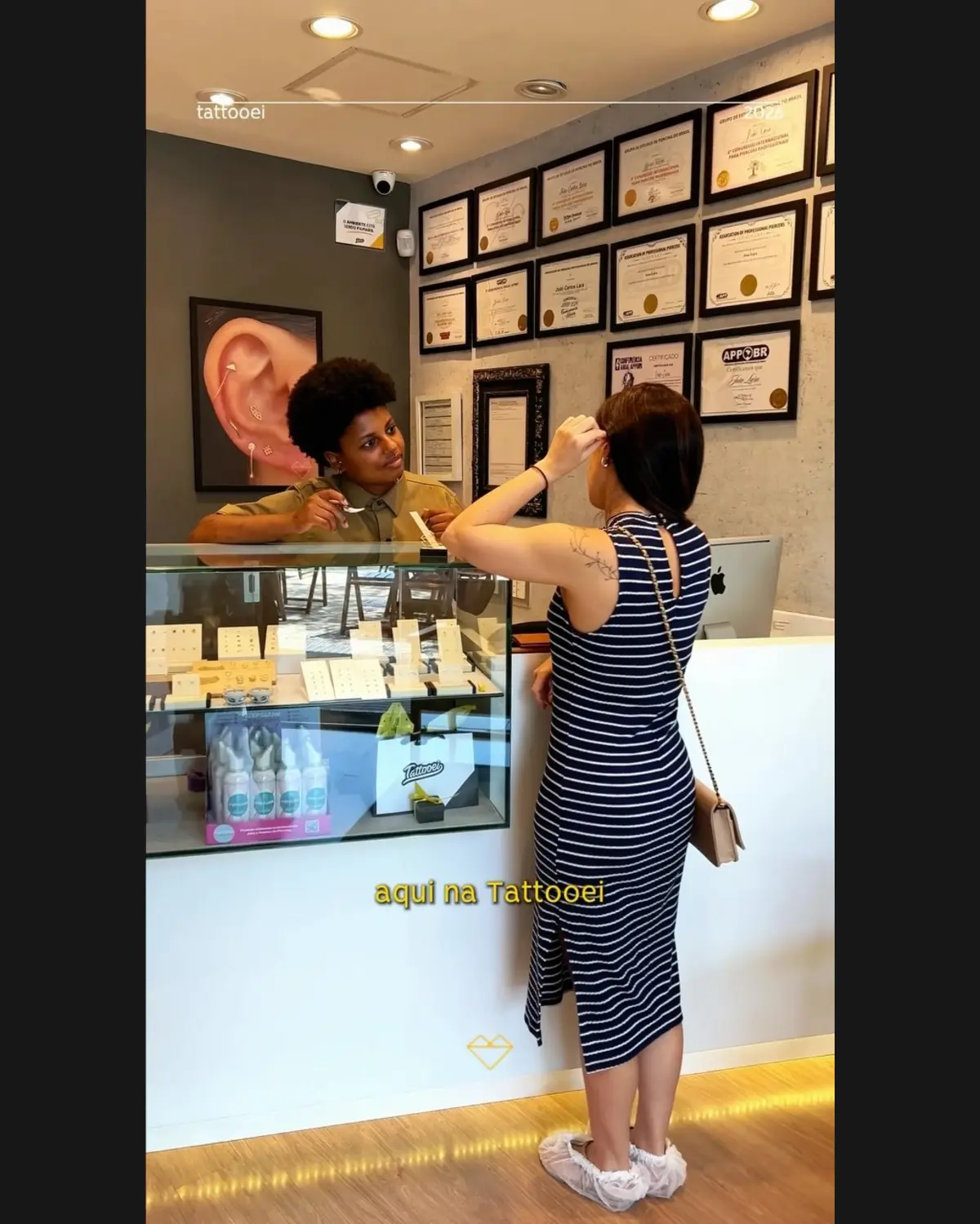 Recepção e atendimento na Tattooei no Buritis