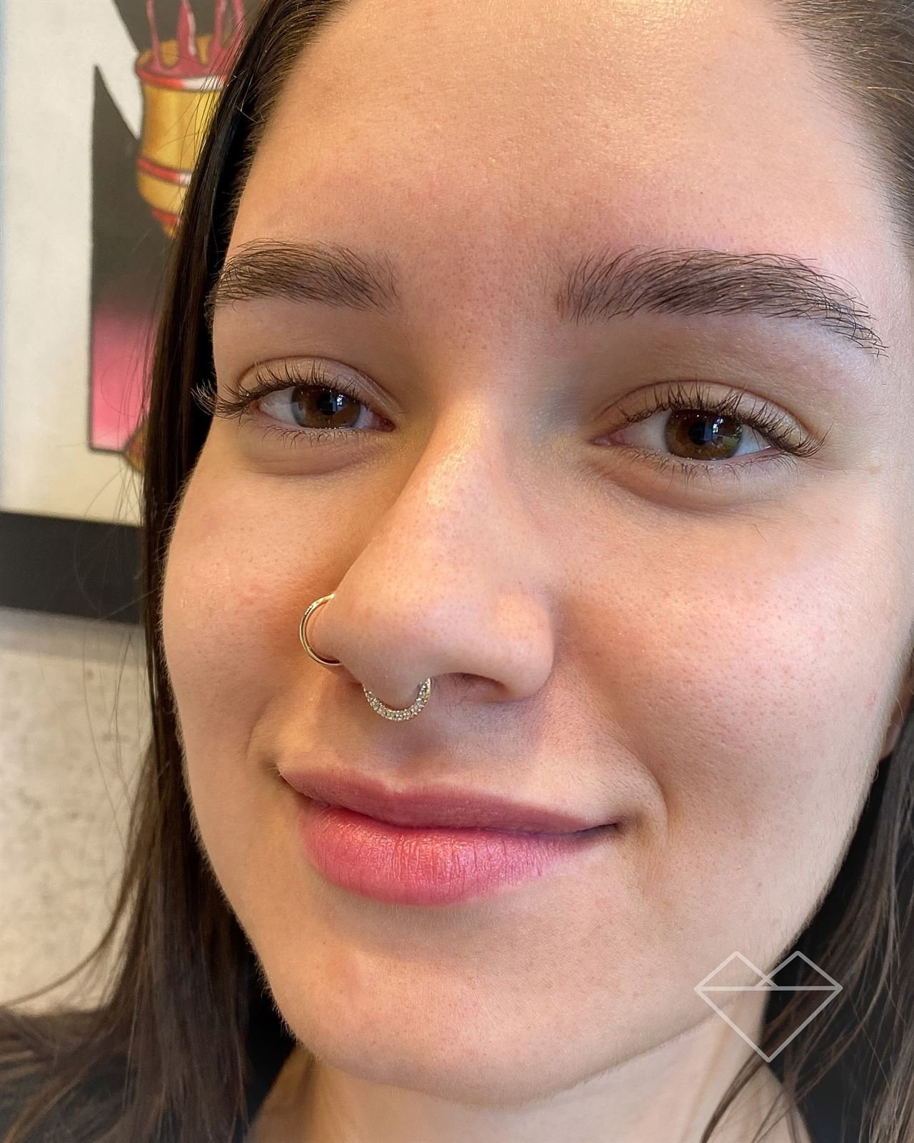 Piercing no nariz