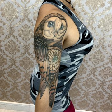 tatuagem-coruja-braço