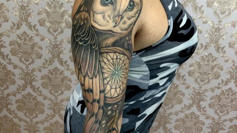 tatuagem-coruja-braço