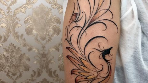 tatuagem-arabesco-fenix