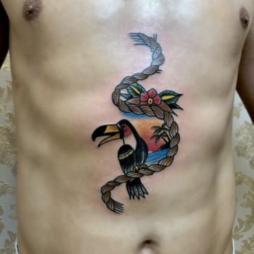 tatuagem-tradicional-oldschol-tucano