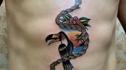 tatuagem-tradicional-oldschol-tucano
